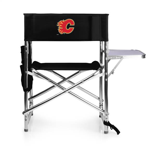 Calgary Flames Folding Sports Chair with Table