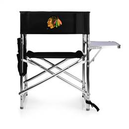 Chicago Blackhawks Folding Sports Chair with Table