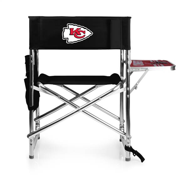 Kansas City Chiefs Folding Sports Chair with Table