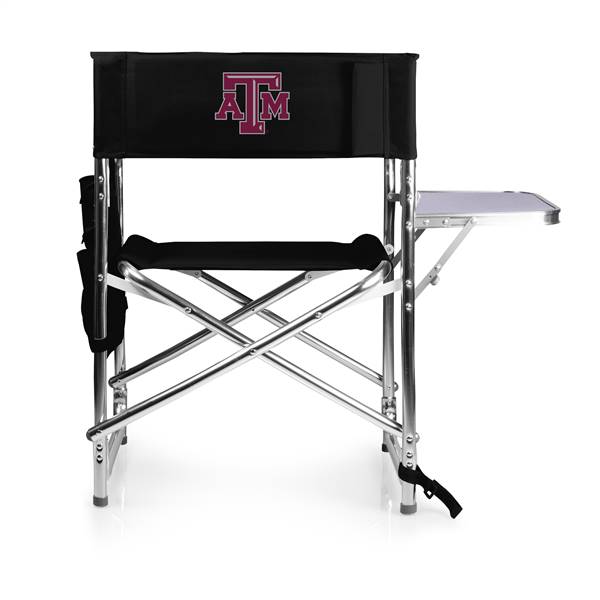 Texas A&M Aggies Folding Sports Chair with Table