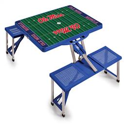 Ole Miss Rebels  Portable Folding Picnic Table