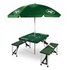 New York Jets Portable Folding Picnic Table with Umbrella