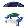 Indianapolis Colts Portable Folding Picnic Table with Umbrella