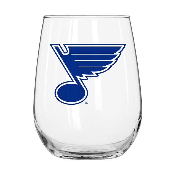 St. Louis Blues 16oz Gameday Curved Beverage Glass