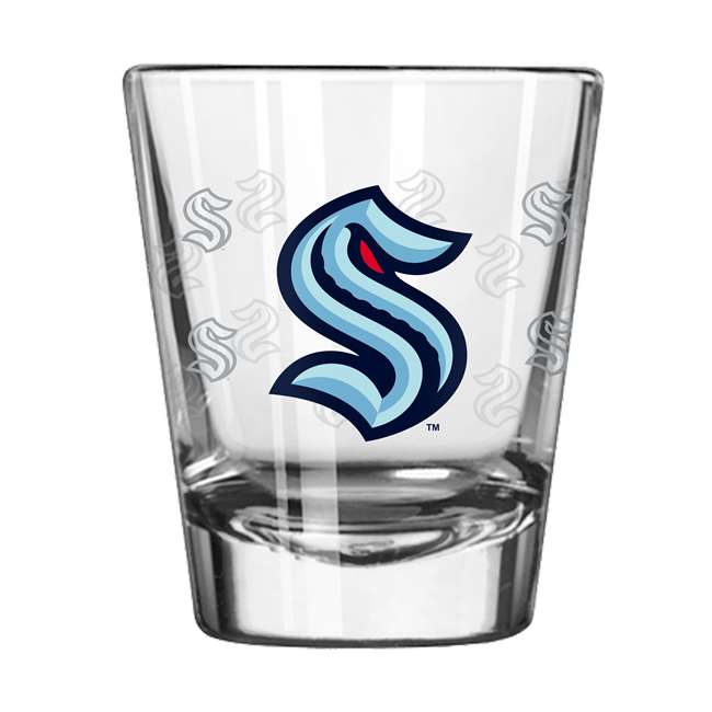 Seattle Kraken 2oz Satin Etch Shot Glass