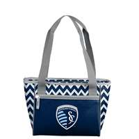 MLS Sporting Kansas City Chevron 16 Can Cooler Tote, Medium