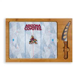 Arizona Coyotes Glass Top Cutting Board and Knife