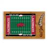 Arkansas Sports Razorbacks Glass Top Cutting Board and Knife