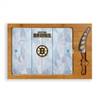 Boston Bruins Glass Top Cutting Board and Knife