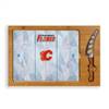 Calgary Flames Glass Top Cutting Board and Knife