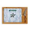 Dallas Stars Glass Top Cutting Board and Knife