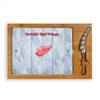 Detroit Red Wings Glass Top Cutting Board and Knife