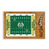 Colorado State Rams Glass Top Cutting Board and Knife