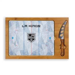 Los Angeles Kings Glass Top Cutting Board and Knife