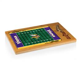 Minnesota Vikings Glass Top Cutting Board and Knife