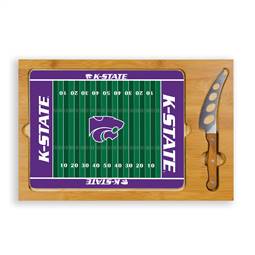 Kansas State Wildcats Glass Top Cutting Board and Knife