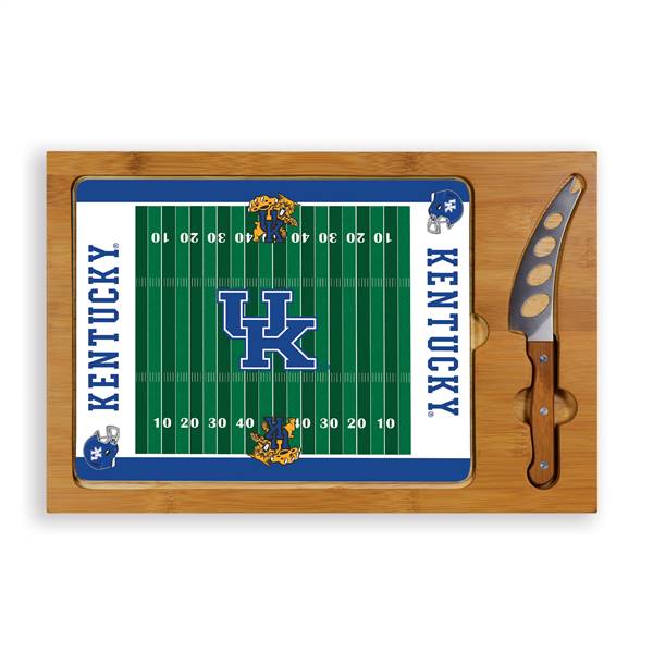 Kentucky Wildcats Glass Top Cutting Board and Knife