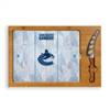Vancouver Canucks Glass Top Cutting Board and Knife