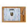Vegas Golden Knights Glass Top Cutting Board and Knife