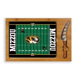 Missouri Tigers Glass Top Cutting Board and Knife  