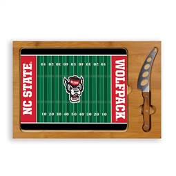 North Carolina State Wolfpack Glass Top Cutting Board and Knife