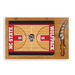 North Carolina State Wolfpack Glass Top Cutting Board and Knife