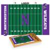 Northwestern Wildcats Glass Top Cutting Board and Knife