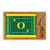 Oregon Ducks Glass Top Cutting Board and Knife