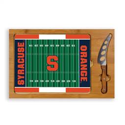 Syracuse Orange Glass Top Cutting Board and Knife