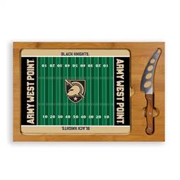 Army Black Knights Glass Top Cutting Board and Knife