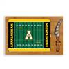 App State Mountaineers Glass Top Cutting Board and Knife  