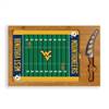 West Virginia Mountaineers Glass Top Cutting Board and Knife