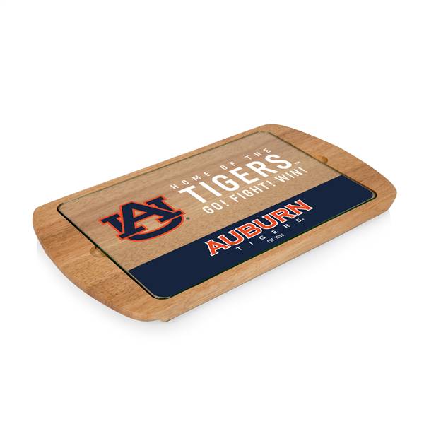 Auburn Tigers Glass Top Serving Tray