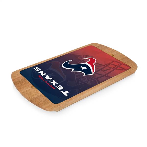 Houston Texans Glass Top Serving Tray