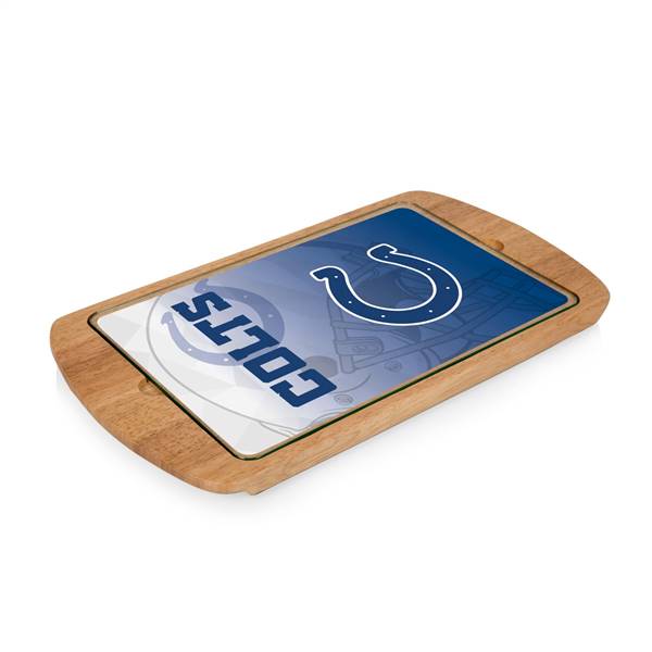 Indianapolis Colts Glass Top Serving Tray