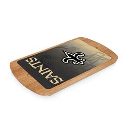 New Orleans Saints Glass Top Serving Tray