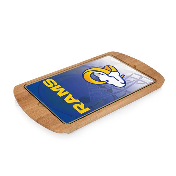 Los Angeles Rams Glass Top Serving Tray