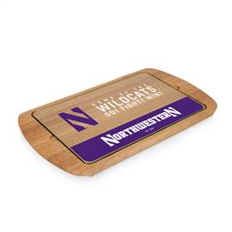 Northwestern Wildcats Glass Top Serving Tray