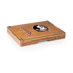 Florida State Seminoles Glass Top Cheese Cutting Board and Tools