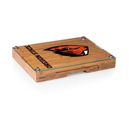 Oregon State Beavers Glass Top Cheese Cutting Board and Tools