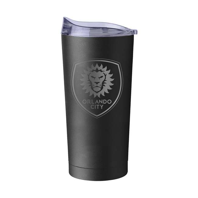 Orlando City SC 20oz Etch Black Powder Coat Tumbler