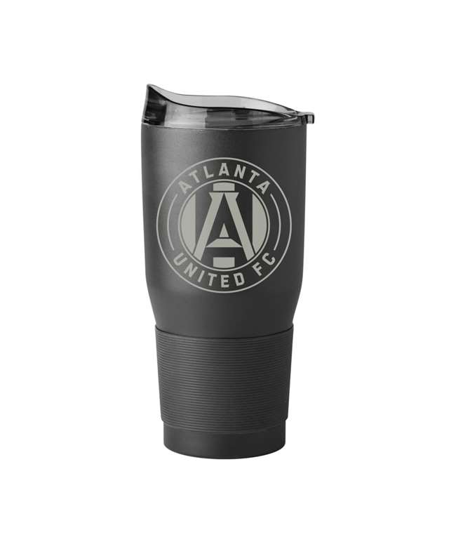 Atlanta Soccer United 30oz Etch Black Powder Coat Tumbler