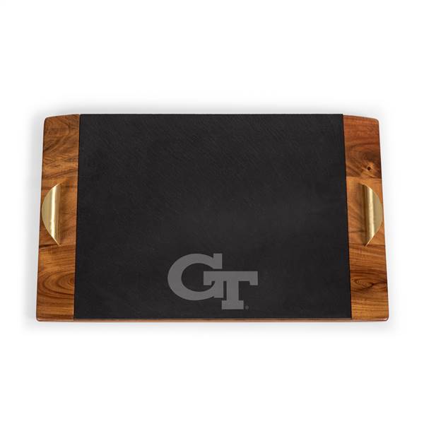 Georgia Tech Yellow Jackets Slate Serving Tray