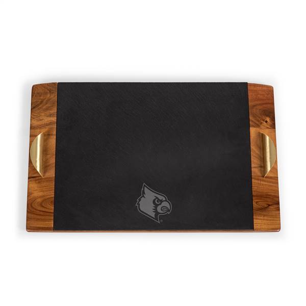 Louisville Cardinals Slate Serving Tray