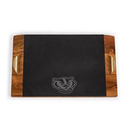Wisconsin Badgers Slate Serving Tray