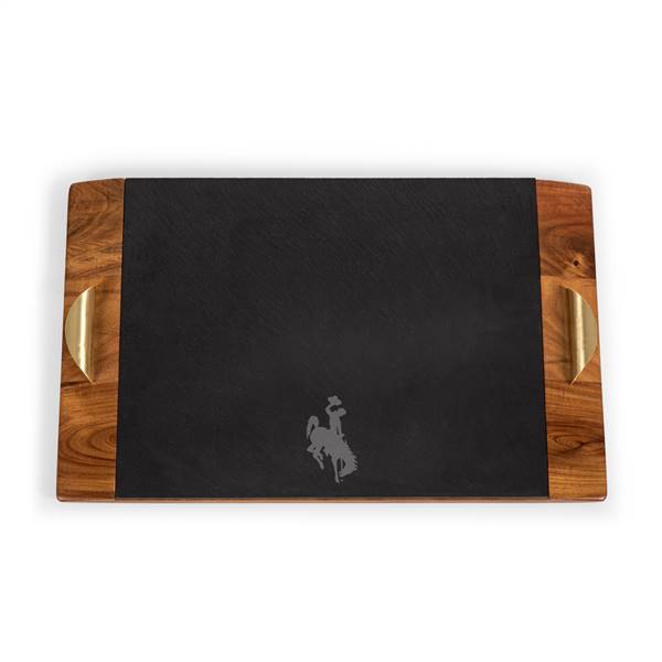 Wyoming Cowboys Slate Serving Tray  