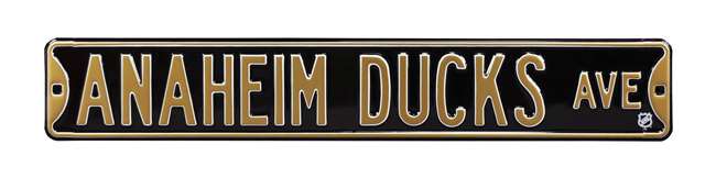 Anaheim Ducks Steel Street Sign-ANAHEIM DUCKS AVE    