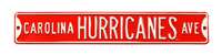 Carolina Hurricanes Steel Street Sign-CAROLINA HURRICANES AVE    