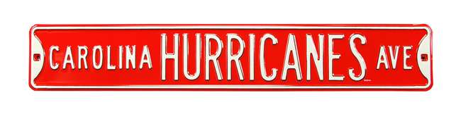 Carolina Hurricanes Steel Street Sign-CAROLINA HURRICANES AVE    