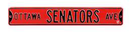 Ottawa Senators Steel Street Sign-OTTAWA SENATORS AVE    
